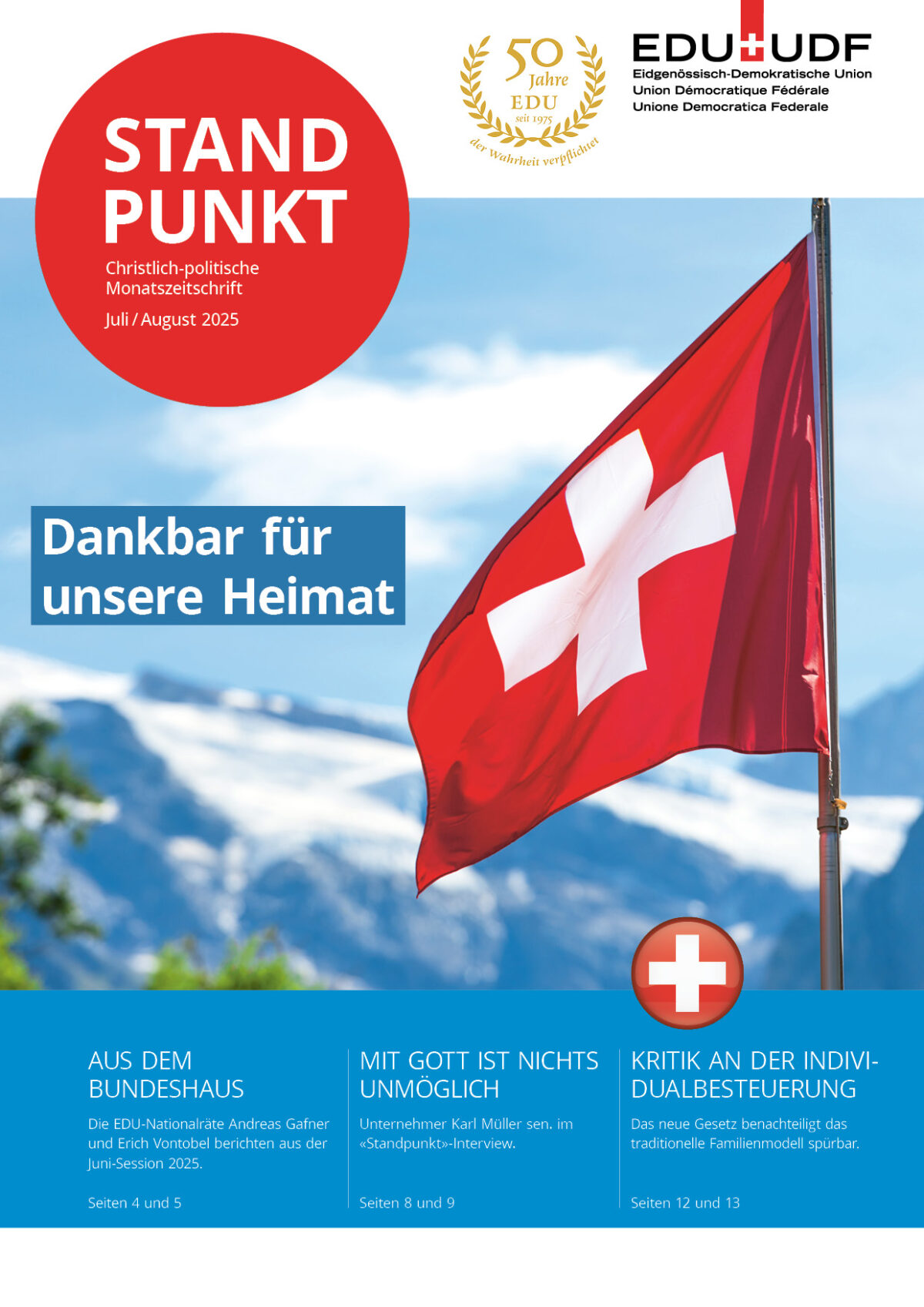 EDU-Standpunkt Juli-August 2025